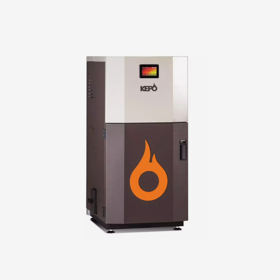 Cazan compact pe Peleti gata de instalare KEPO Curatare manuala
