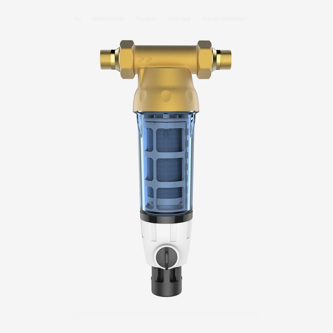Filtru Aquapur Purjare In-out 3/4 FE Hol Cartus Inox 90 microni Valrom